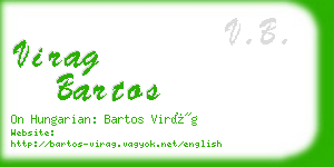 virag bartos business card